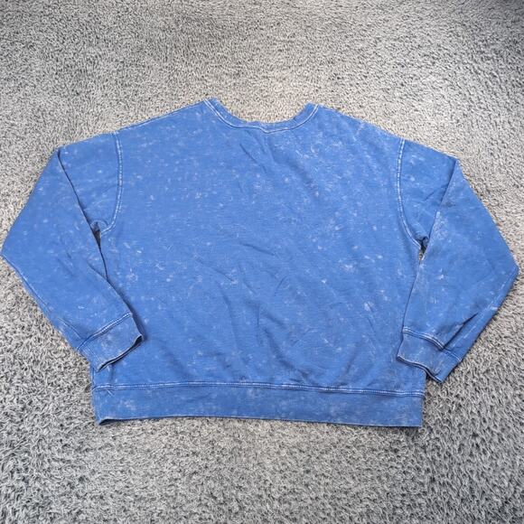 Pink Floyd Sweater Adult 2XL Blue Dark Side Of The Moon Crew Neck Pullover Rock - Picture 5 of 6